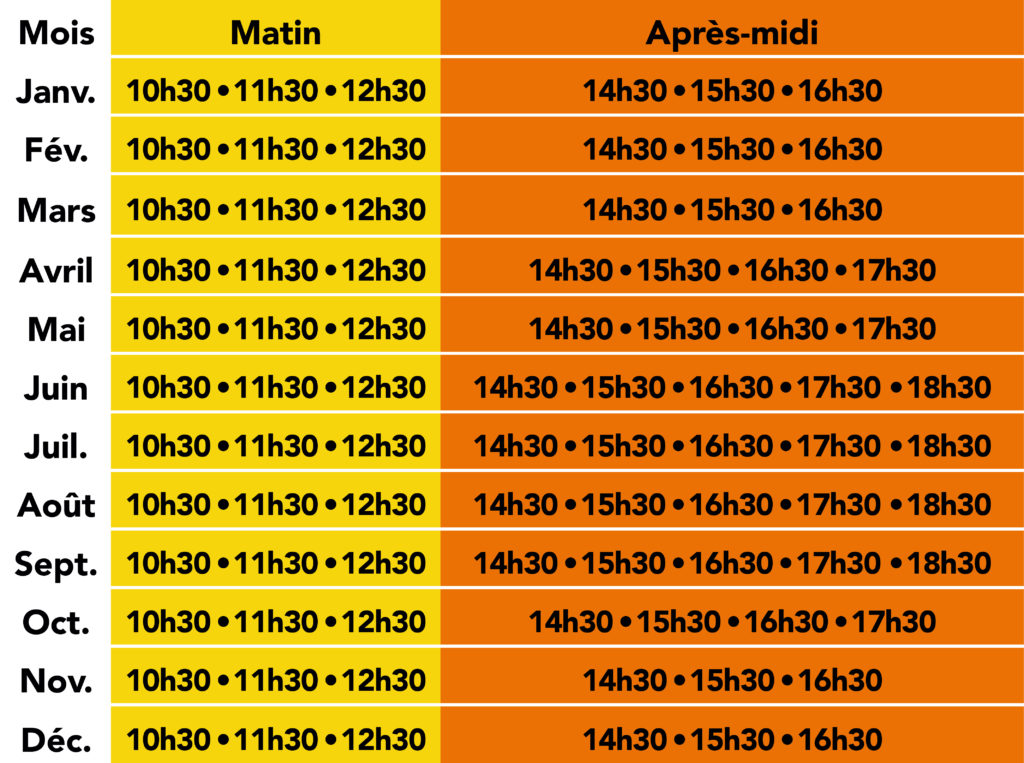 Horaires du Petit Train de Saint-Raphaël